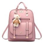 Cartera Mochila Urbana Con Peluche Dama De Cuerina - Imagen 15