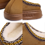 Pantufla Calzado Con Corderito Y Plataforma Estilo Sueco - Imagen 12