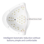 Lampara Uv Led 80w Cabina Secado Uña Gel Premium Sun X5 Plus - Imagen 8