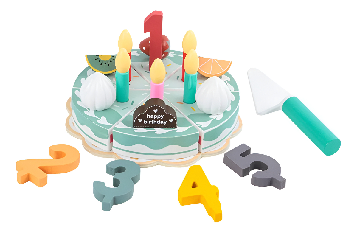 D_871454-MLU89449664473_082025-F.jpg Juguete De Madera Torta De Cumpleaños De Madera - Imagen 1