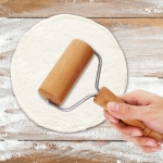 Rodillo Para Amasar Madera Pasteleria Utensilio Cocina - Imagen 4