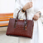 Cartera Bolso Elegante Diseño Estampada Cocodrilo Cuero Pu - Imagen 8