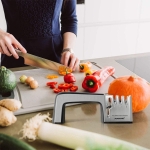 Afilador De Cuchillos Y Tijeras 4 En 1 Acero Inoxidable - Imagen 4