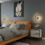 Reloj Luminoso De Pared 3d Moderno Led De Hogar Decoración Estructura Dorado Oscuro - Imagen 4