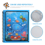 Libro Magico Colorea Con Agua Reutilizable Juguete Niños - Imagen 2