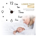 Reloj De Pared 3d Con Números Grandes Decoración - Imagen 10