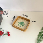 Bandeja Decorativa En Rattan Varios Diseños - Chica - Imagen 2