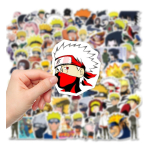 Set De 100 Pegotines Stickers De Naruto Anime Manga Vinilico - Imagen 4
