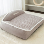 Cucha Cuna Cama Para Perro Con Borde Tipo Sofa Mascota Xl - Imagen 5