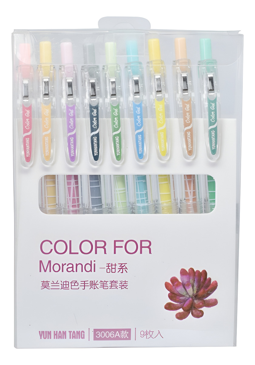 D_875702-MLU90202367217_082025-F.jpg Pack X 9 Lapiceras Boligrafos De Gel Divertidos Colores - Imagen 1