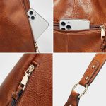 Bolso Cartera De Hombro Para Mujer Cuero Pu Gran Capacidad - Imagen 9