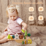 Maderas Ensamblaje Juego Didactico Para Bebes Encastre - Imagen 3