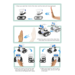 Juguete Robot Amigo A Control Remoto Ruedas Movil Ojos Led Color Blanco - Imagen 5