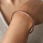 Brazalete Pulsera Acero Inoxidable Minimalista Dama - Imagen 3