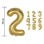 Globos Números Metalizados Dorados Decoración Cumpleaños - Imagen 8