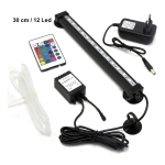 Lampara Luz Led Rgb Sumergible Impermeable Acuario C/control - Imagen 2