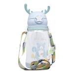 Botella Entrenamiento Para Bebe Con Pajita Vaso Con Correa - Imagen 22