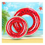 Aro Flotador Inflable Sandía Niños Playa Piscina 90cm - Imagen 2