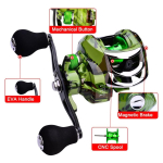 Reel Pesca Rotativo Alta Velocidad 7.2:1 Freno Cnc - Imagen 3