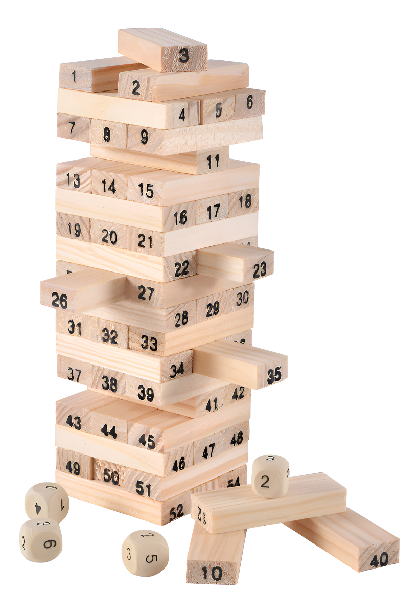 D_883047-MLU90553461478_082025-F.jpg Juego De Mesa Torre De Madera Niños Niñas Estrategia - Imagen 1