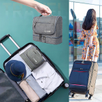 Neceser Travel Organizador Para Colgar Color Gris Diseño De La Tela Gris - Imagen 8