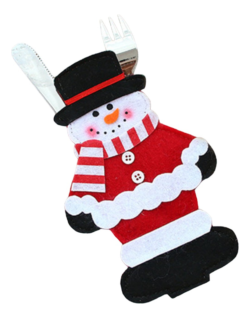 D_883550-MLU75105768243_032024-F.jpg Cobertor De Cubiertos Navidad Papa Noel - Imagen 1