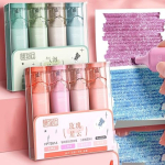 Pack X 4 Resaltadores Pastel Con Glitter Ideal Escolares - Imagen 8
