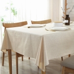 Mantel De Lino Y Algodón Grande 130x250 Para Comedor - Imagen 3