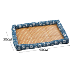 Cama Cucha Para Mascotas Chica 40x30cm Perro Gato Color Gris Diseño Rayas - Imagen 7