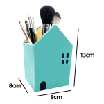 Portalapices Organizador De Madera Para Escritorio Casitas - Imagen 6