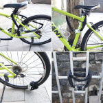 Cadena Eslabón Para Moto Bici Linga Forrada Con Candado Color Negro - Imagen 3