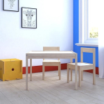 Juego De Mesa Y Dos Sillas Para Niños De Madera Basicas - Imagen 3
