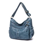 Bolso Cartera En Cuero Pu Estilo Vintage Varios Cierres - Imagen 3