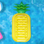 Colchonetas Inflables Gigantes Piscina Playa Ananá Piña Color Amarillo - Imagen 3