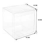 Set X10 Cajas De Acetato Plástico Transparente 10x15x10 Cm - Imagen 2