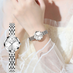 Reloj De Pulsera Mujer Análogo Con Malla De Acero Inox - Imagen 3
