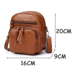Morral Bandolera Bolso Unisex Cuero Pu Moda Hombre Mujer - Imagen 2