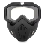 Mascara Para Casco Abierto Antiparra Protección Moto - Imagen 3