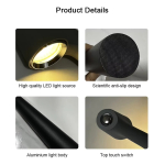 Lampara Para Escritorio Mesa De Luz Portatil Moderna - Imagen 6
