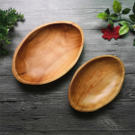 Bandeja Fuente Ovalada De Madera Copetín Centro De Mesa - Imagen 3