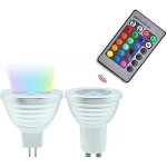 Lámpara 5w Gu10 Led Rgbw 16 Colores Dimmer C/ Control Remoto - Imagen 2