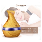 Humidificador Difusor Vaporizador Aromaterapia Madera Oscura - Imagen 2