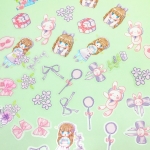 Pack De 45 Stickers Pegotines Autoadhesivos Kawaii Scrapbook - Imagen 5