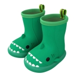 Bota De Lluvia Antideslizante Para Niño Niña En Pvc Tiburón - Imagen 4