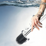 Cepillo Escobilla Limpia Inodoro Baño Silicona Autosecante - Imagen 7