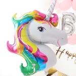 Globos Metálicos Helio Para Cumpleaños Setx2 Unicornio Deco - Imagen 4