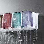 Porta Cepillo Con Vasos Estante Adhesivo Baño - Imagen 7