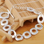 Pulsera Tipo Cadena En Plata 925 Diseño Cuadrado Elegante - Imagen 3