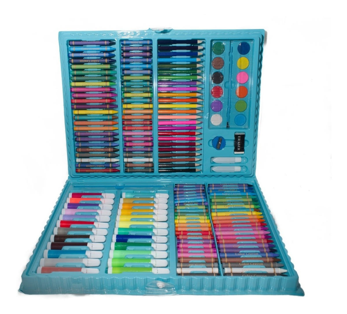 D_895774-MLU47307703628_082021-F.jpg Juego De Lápices De Colores 208 Piezas Para Niños - Imagen 1