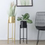 Maceta Nórdica Con Soporte Hierro Moderna Mediana - Imagen 14